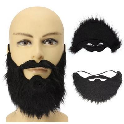 Elastic Band Fake Beard Mustache Soft Hair Facial Hair Props New Cosplay Beard  Stage Performance