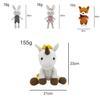 Handmade Crochet Amigurumi Plush Doll Collection Adorable Animal Characters In Soft Pp Cotton