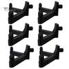 6Pcs Storage Shed Hooks for Suncast/for Craftsman Shed Black J-shape Tool Hangers Plastic Shed Garden Organization Accessories for Garage Wall Shed