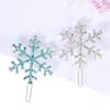 Gift Princess Barrette Comb Fashion Snowflake Hairpin Jewelry Crystal Hair Clip