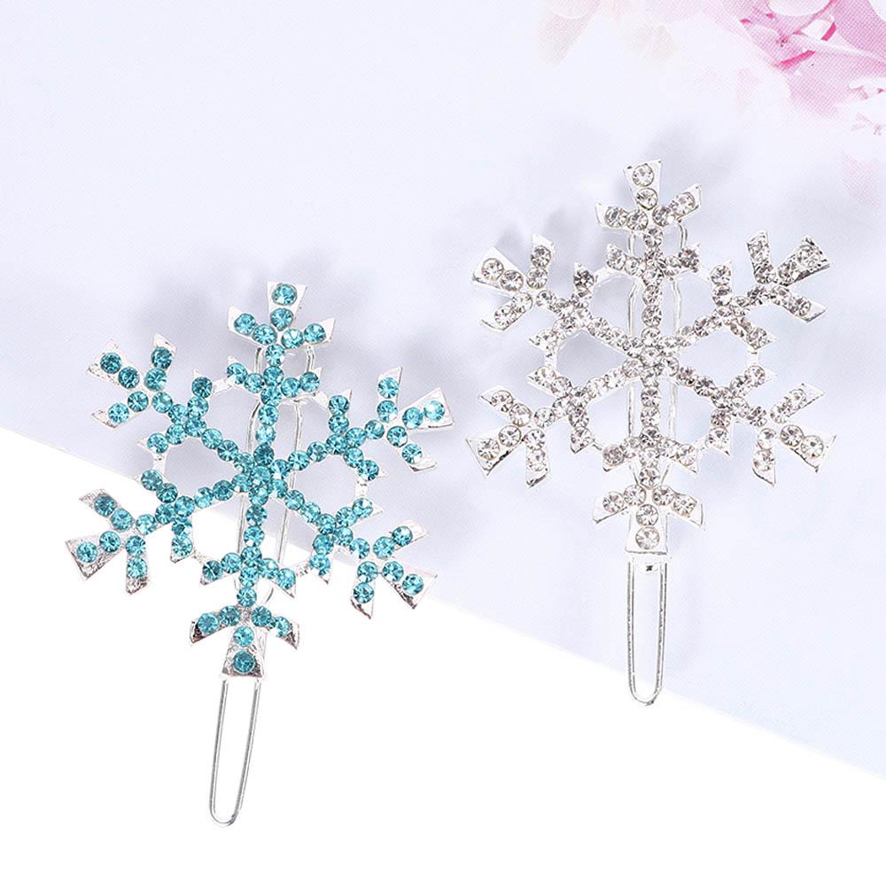 Gift Princess Barrette Comb Fashion Snowflake Hairpin Jewelry Crystal Hair Clip