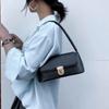 Handbag PU Leather Bag Vintage Rectangle Shoulder Bag Simple Stone Pattern Bag  Unisex