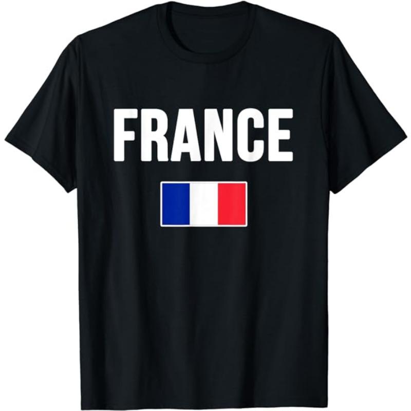 Soccer France Flag T-Shirt French Pride Tee France Football Two Stars Third Loading Clothes Frenchman Sport Foot Fan Team Jersey