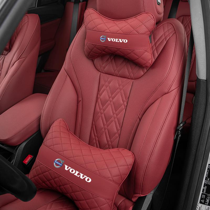 AAKC1 Car Headrest Neck Pillow Lumbar Support Cushion Suit Auto Accessories For Volvo Xc60 Xc90 V40 V60 S60 V50 V90 S80 C40 XC40 V70