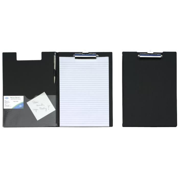 Porte Note - Non Spécifié - Modèle Non Spécifié - Plastique ABS - Clip Métal Nickelé - Rabat Noir