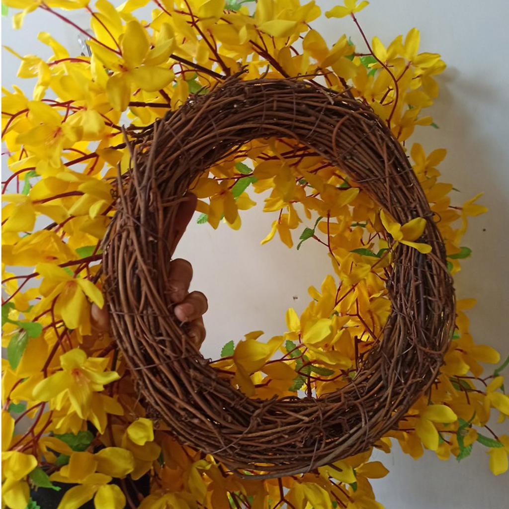 Artificial Wreath Decorative Spring Door Wreath Eye Catching Floral Wreath for Indoor Outdoor Wall Home Celebrations