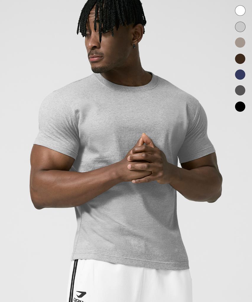 DRIX Pure Cotton Muscle Fit Half Sleeve_7Color (E Type)