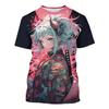 Cute Cool Girl Pattern T Shirt Men Personalized Fashion 3D Printed Short Sleeve Tops Summer Casual Unisex Clothing