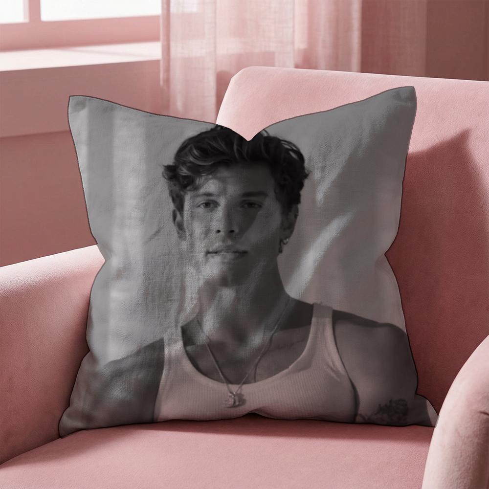 Singer S-Shawn Mendes Kissenbezug Mehrzweck-Kissenbezug für Zuhause & Auto - Wendbar, Weich & Langlebig für den täglichen Gebrauch