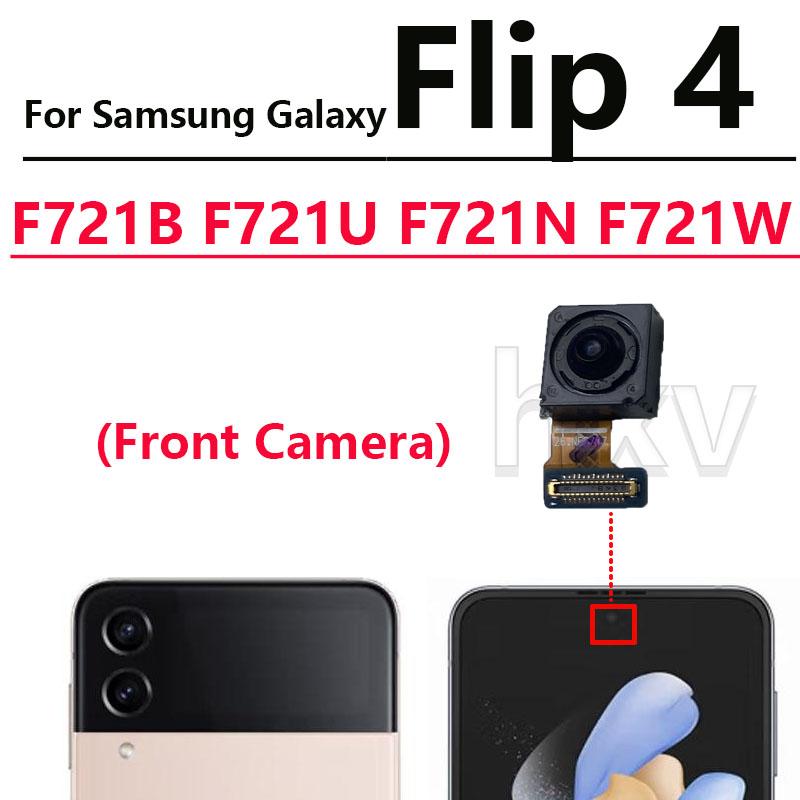 For Samsung Galaxy Z Flip 4 Flip4 SM-F721B F721U F721N F7210 Front Selfie Small Frontal Back Rear Main Camera Module Flex F721-Front