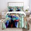 3D Pet Cat Comforter Bedding Set For Kids Cute Kitten And Tiger Duvet Cover For Boys And Girls Mysterious Black Cat Bedspread