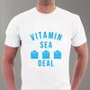 Vitamin Sea T-shirt. Personalised Beach Hut Holiday Deal Blackpool Seaside Tee