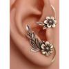 Simple Plant Flower Ear Hanging Earrings Female Personality Creative Elf Feeling Ear Bone Clip