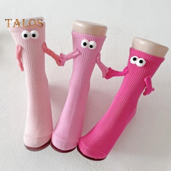 Magnetické ponožky držící se za ruce, Novinka, Ponožky pro páry, Vtipné sladěné ponožky, Dárky pro muže, ženy, nejlepší přátele