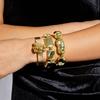 Multi-Layer Geometric Open Cuff Bracelet Set for Women Fashion Jewelry