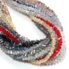 120pcs/lot 4mm Triangular Crystal Glass Beads Loose Beads Spacer Beads For Jewelry Making DIY Bracelet Necklace Accessories