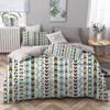 Geometric Bedding Set Bohemian Style Microfiber Abstract Pattern Print Duvet Cover With Pillowcases Teens Adults Bedroom Decor