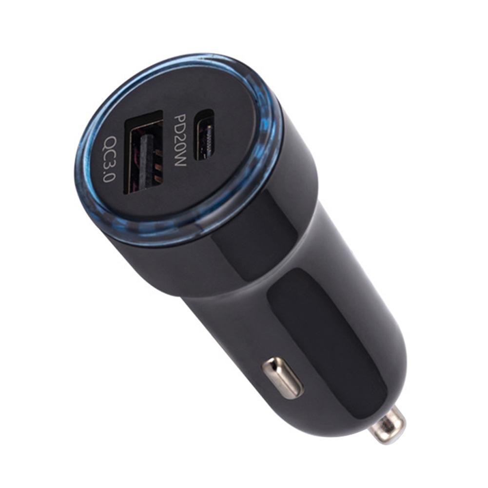 12-24V USB Type C Car Charger Universal 20W Fast Car Phone Charger Cigarette Lighter Adapter Socket for iPhone for Samsung