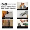 Wall Mount Ironing Board Holder Metal Hanger Heat-Resistant Strong Load-bearing Easy To Install Iron Holder Storage Rack