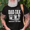 Dad Tax TShirt Fathers Day Gift Summer Mens Casual Shortsleeved Top Cotton Sportswear Harajuku Pullover Roundneck Tracksuit