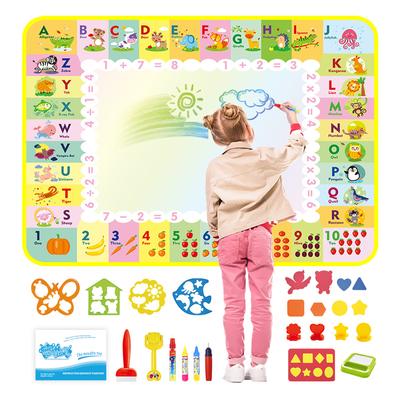 120 * 90 Children's Colored Water Canvas for Early Childhood Education, Baby Painting, Graffiti Toys, Water Painting Blankets, Painting Blankets