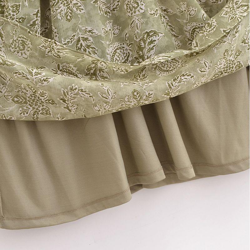 Kaslead New Women Clothes Western Style Fashion Belt Laminated Decoration Long Sleeve Dress 5029257