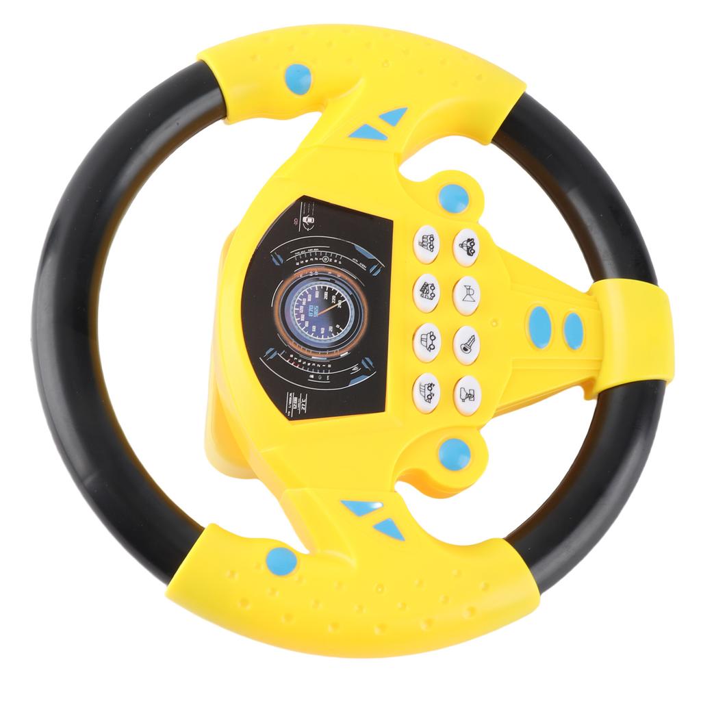 Baby Educational Copilot Steering Wheel Music Children Intelligent Toy (Pink Blue)
