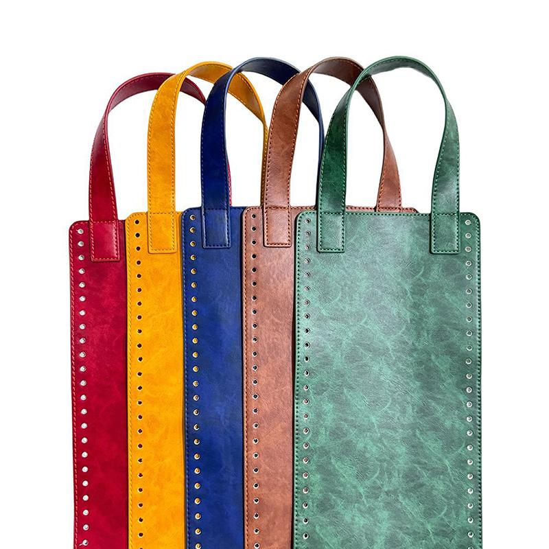 DIY Stricken Häkeln Handtasche Tragetasche Umhängetasche Nähzubehör PU Boden Griffe zum Herstellen von Taschen Häkeltasche Handwerkstasche Teile
