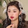 Mori Style Elf Crystal Hair Clip with Butterfly Wings & Tassel – Perfect for Wedding & Photography