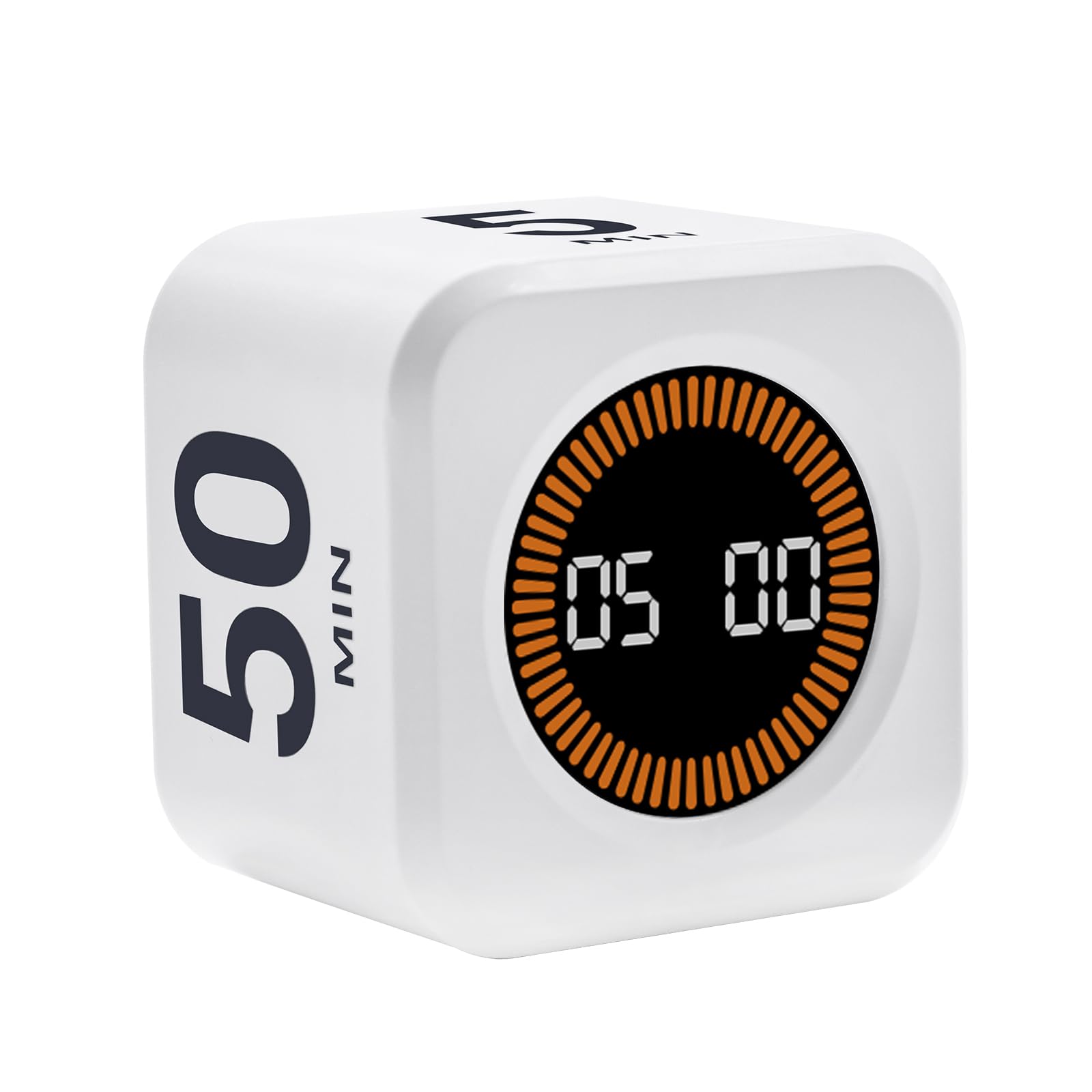 

Таймер Pomodoro YZ Cube со светодиодной панелью, кухонный таймер, бесшумный режим/режим вибрации, функция паузы для кухни/учебы/теста/класса/собрания/готовки/выпечки/спорта