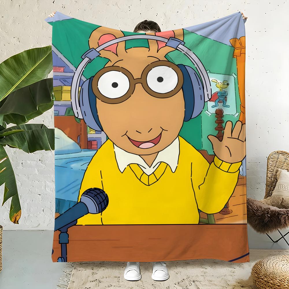 Animation A-Arthur Throw Flannel Throw Blanket,Bed Home Office Nap Blanket Travel,Camping,Picnic Blanket Soft Decor 75x90cm