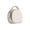 Coach Joint Model Canteen Metal Logo Letters Fun Printed Zipper Closure Cow Leather Portable Shoulder Crossbody Bag Small Size Women's Milk White