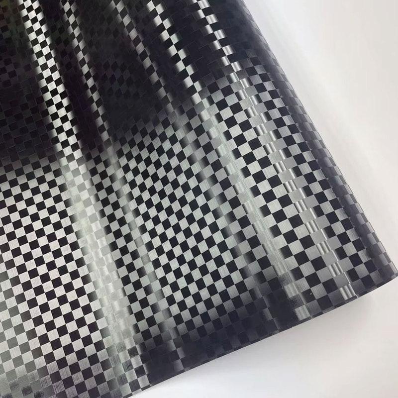 

New Car Stickers Gloss Black Grey Grid Wrap Decal Carbon Fiber Films Auto Body Decoration Sticker for Motorcycle Car Accessories 10cm X152cm