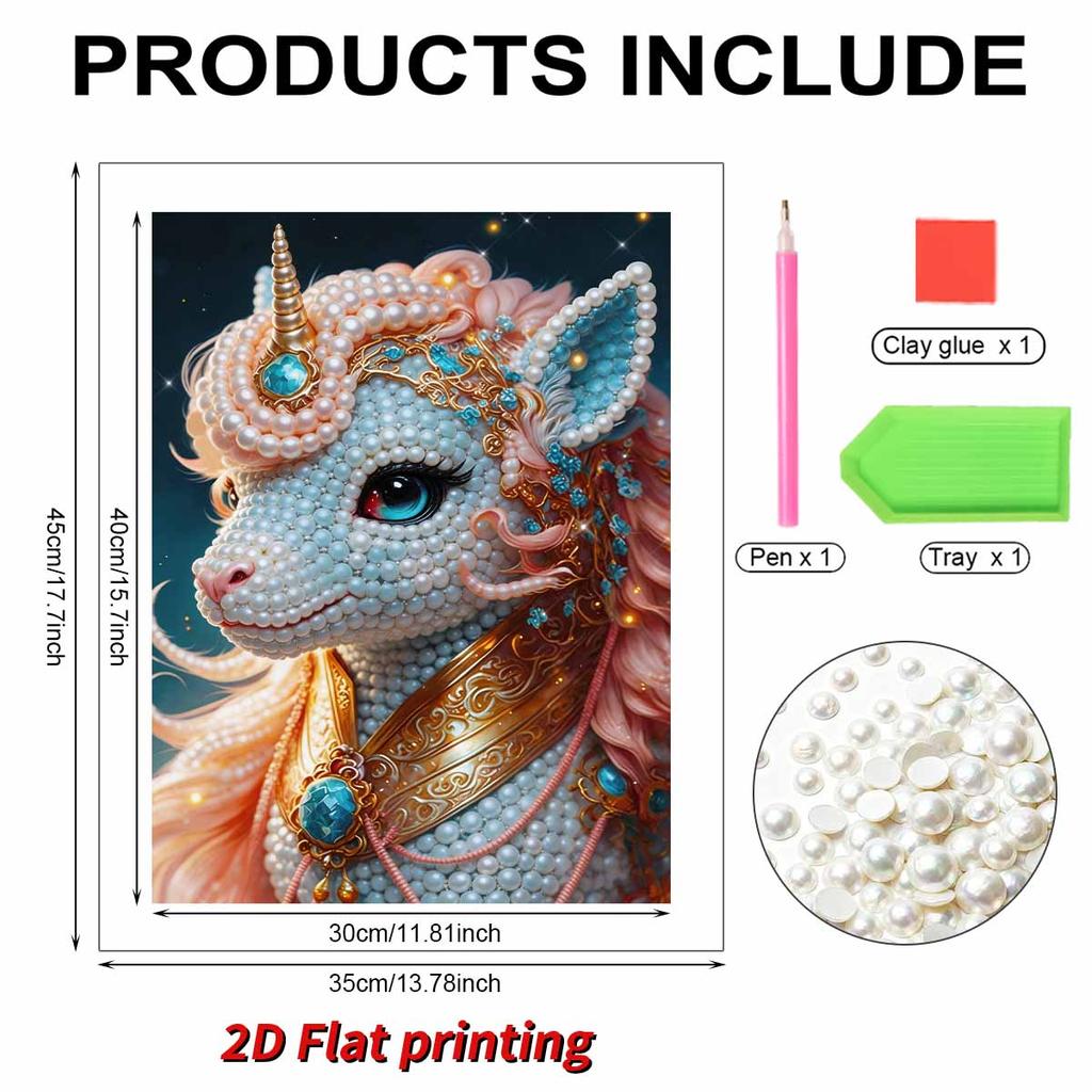 DIY Horse Pearl Art Painting for Home Wall Decor Pearl Gem Paintings Picture Arts Craft  for Adults/Beginners Gift Idea Home Decor Without Frame