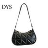 Slim Flat Silhouette Bag Retro Shoulder Women Small Hobo Handbag Zipper Closure Underarm Purse for Phone Keys Party Dating Work