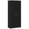 Highboard Set of 2 Black Oak Effect 80 X 42 X 185 Cm