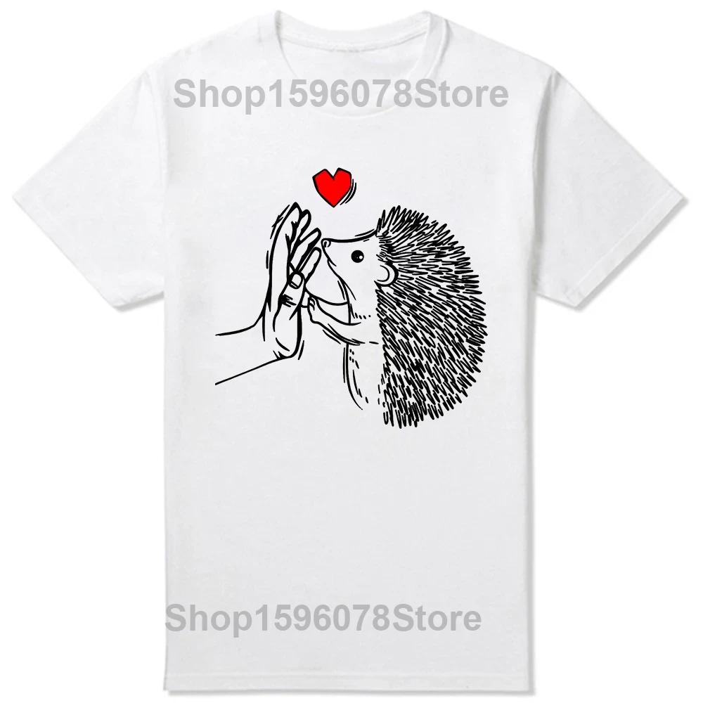 Hedgehogs Pocket Animal Hedgehog Classic T Shirts Summer Graphic Cotton Streetwear Short Sleeve Birthday Gifts T-shirt Men