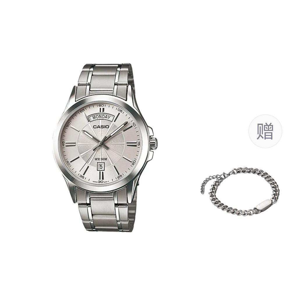 Casio Men Silver Watch MTP-1381D-7AVDF-