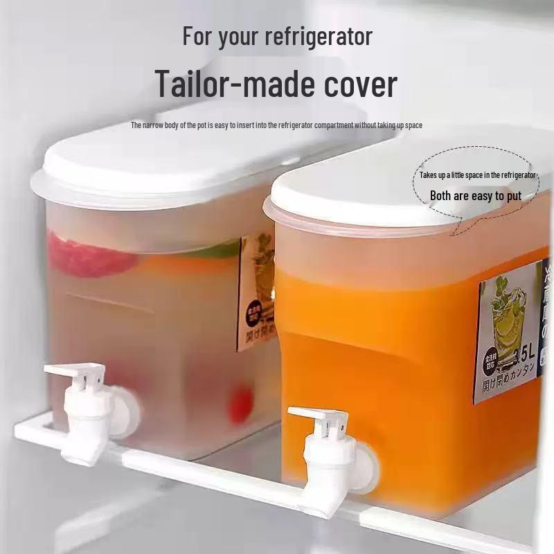 Large Capacity Cold Water Kettle with Faucet for Home Use - Perfect for Fruit Tea, Lemon, and Ice Water Storage in Refrigerator