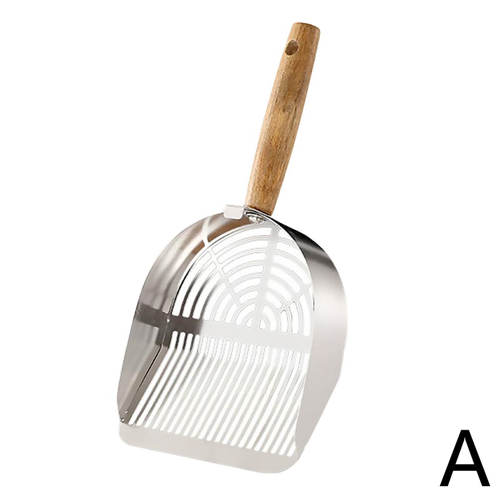 Stainless Steel Cat Litter Scoop Long Handle Pet Waste Shovel Cleaning Tool Toilet Garbage Picker Litter Box Cats Supplies