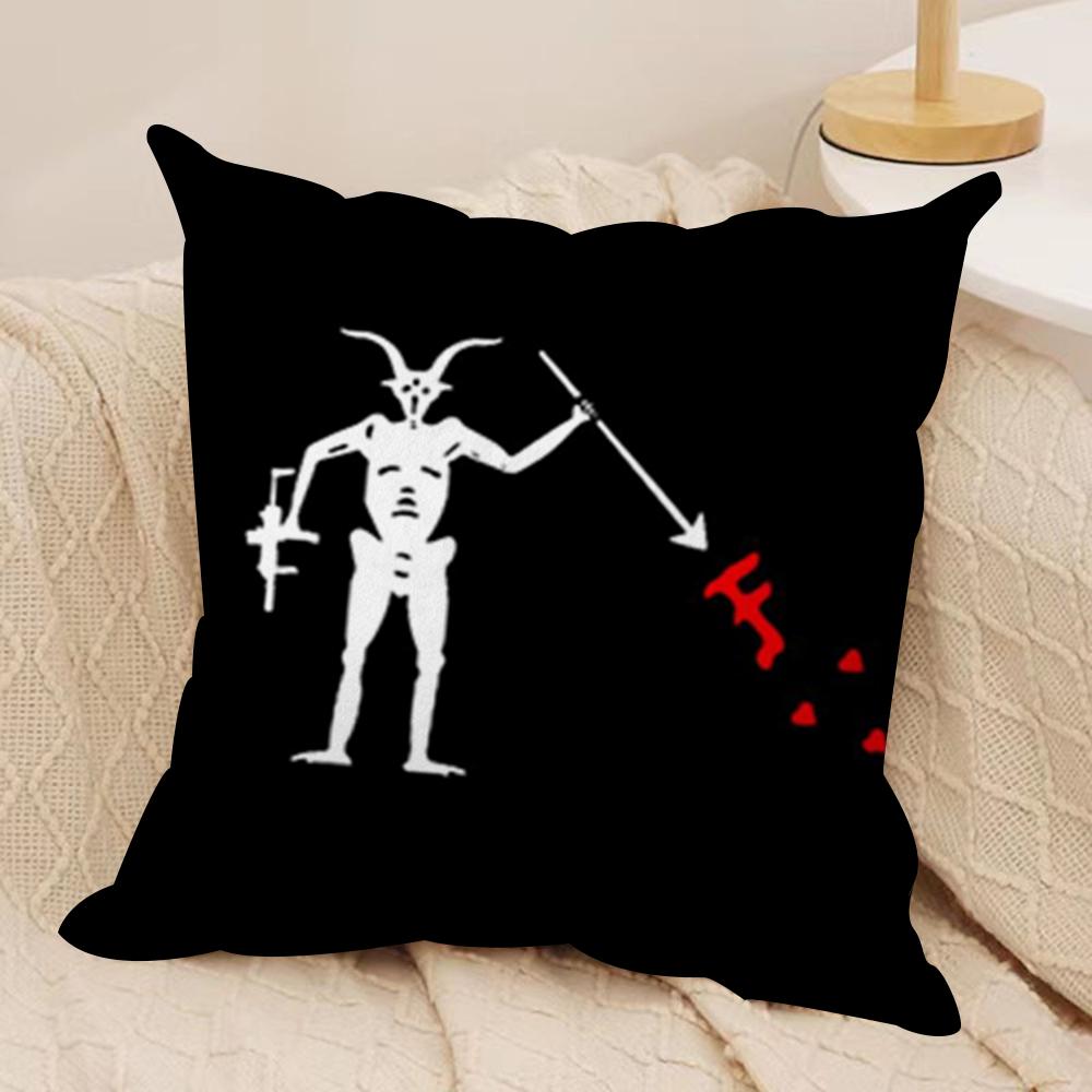 Forward O-Observations Group Cushion Cover Soft Plush Fabric Double-Sided Printed Sofa Cushion Cover for All Seasons Home Decor