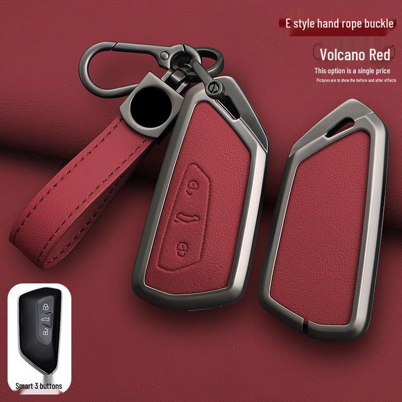 

Чохол для ключа автомобіля Volkswagen для Golf 8, Lamando L, Teramont X, Talagon, ID.3, ID.4X, ID.6 - Захисна оболонка з пряжкою Premium Packaging