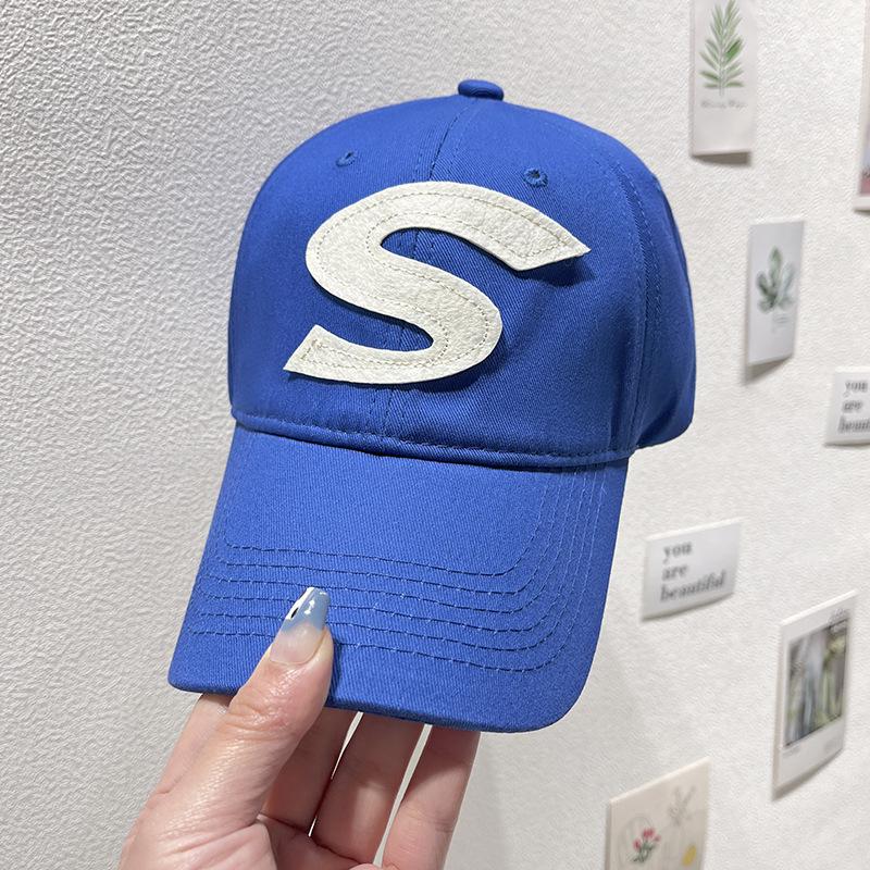 Șapcă de baseball clasică pentru femei, design gotic cu litera S cu broderie, șapcă ușoară și respirabilă în aer liber