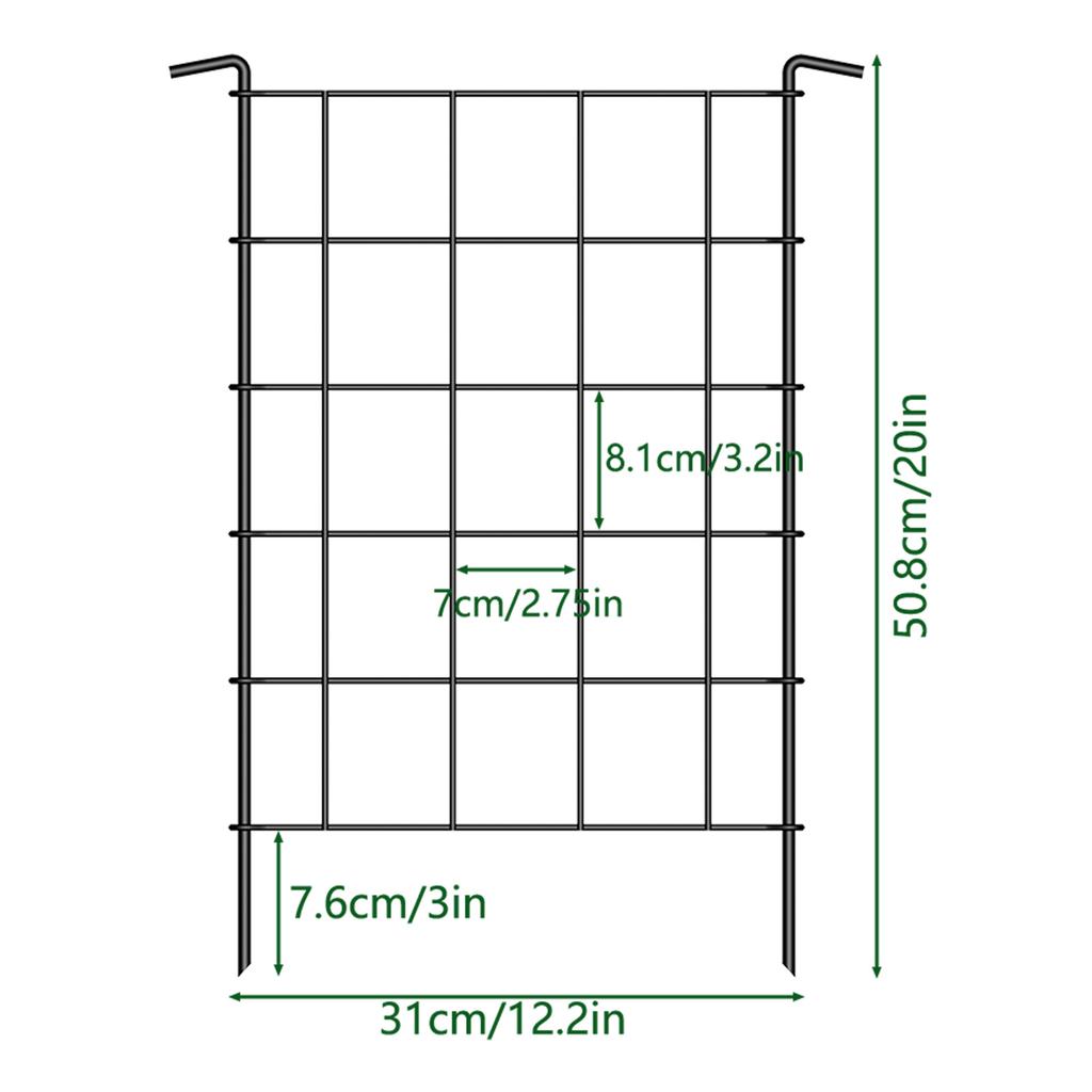 10.08ft Rustproof No-Dig Garden Fence Panels - Decorative Animal Barrier for Patio/Yard/Landscape, Outdoor Metal Fencing Silver