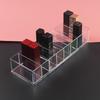 Multi-Grid Transparent Lipstick Holder Storage Display for Beauty Cosmetics
