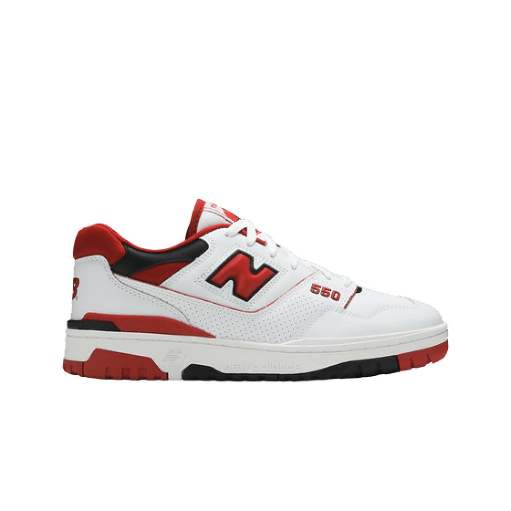 New Balance 550 White Red - 2e Wide