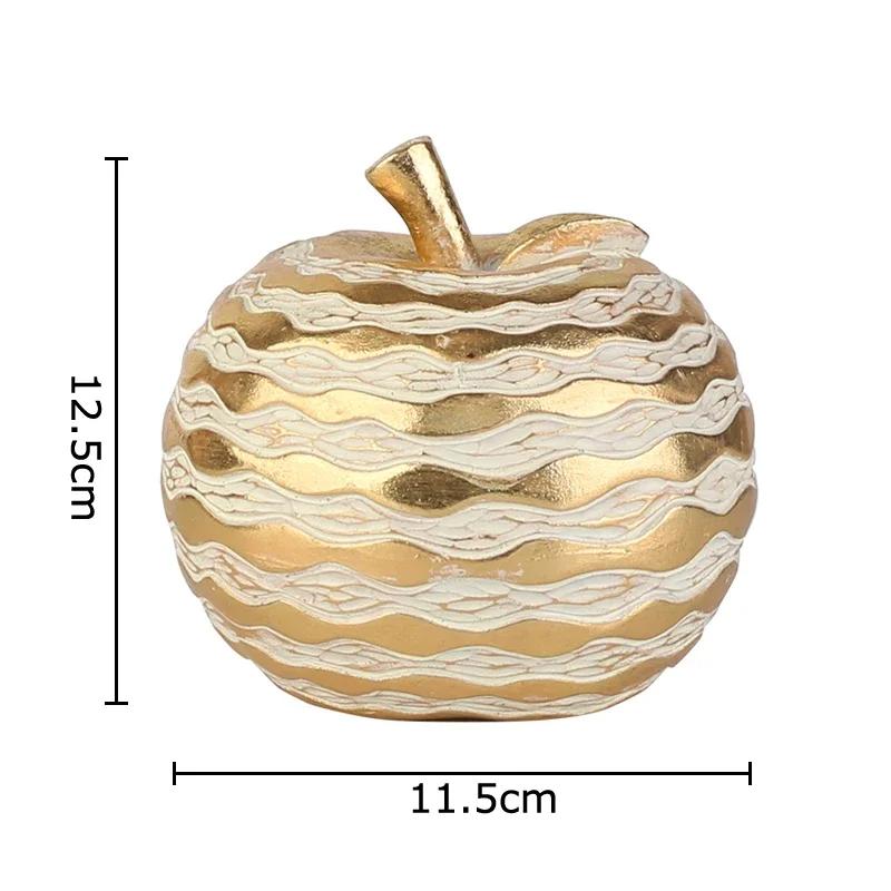 Golden-plated Pineapple Ornaments Creative Fruits Statue Desk Decoration Resin Crafts Pineapple Sculpture Room Aesthetic Decor