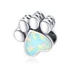 Zirconia Color Sterling Cane Animaletto Cane Cane Bulldog Perline Adatte Braccialetto da Polso Originale Ciondolo Gioielli Fai da Te Braccialetto da Polso alla Moda