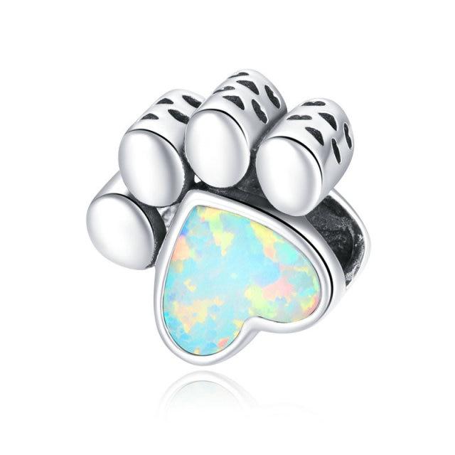 Zirconia Color Sterling Cane Animaletto Cane Cane Bulldog Perline Adatte Braccialetto da Polso Originale Ciondolo Gioielli Fai da Te Braccialetto da Polso alla Moda