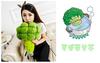[Qingyun LEE] Food Vegetable Body Pillow, Vegetable Plush Cushion, Vegetable Cushion Figurine, Gift, Broccoli